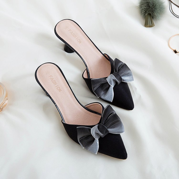 Women's Pointed Bow High Heel Sandals | Begogi Shop |