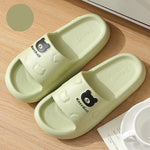 Cute Cartoon Bear Slippers for Women | thick non-slip soles for bathroom | Begogi Shop |
