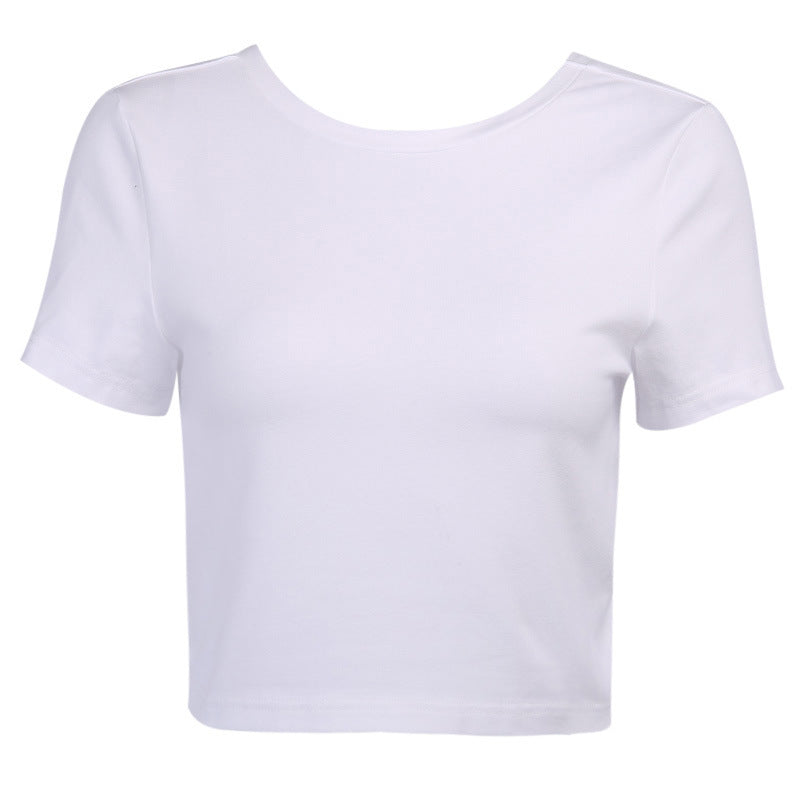 V-neck Sexy Twist Blouse Women INS New Slim Design Sense Short Tight T-shirt Trend