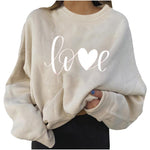 Autumn AndWinter New Loose Round Neck Pullover All-Match Blouse