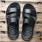 Summer Shoes Men Beach Sandals Thick Sole Non-slip Flat Summer Holiday Sandals Casual Male Shoes dfv56