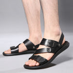 Sandals Men Casual Comfortable Barefoot Buckle Shoes