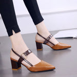 Summer Gentle Thick-heeled High Heels Shoes Baotou Sandals For Women