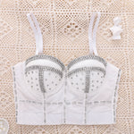 Beaded Bright Diamond Tube Top Shaping Outer Corset Sling Women