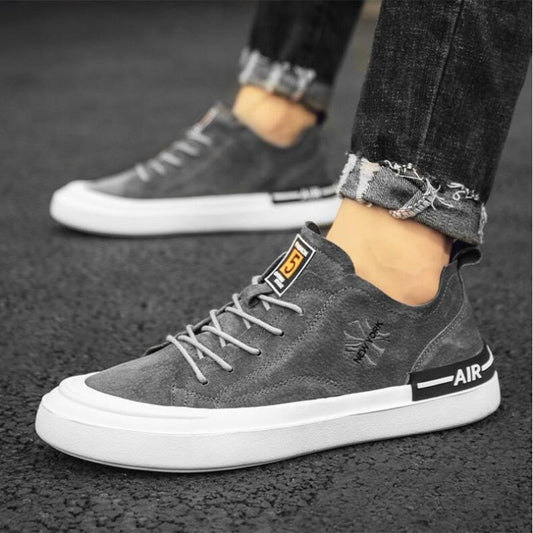 Fashion Breathable Leather Casual Sneakers For Men