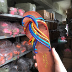 Rainbow sandals for women slippery | Begogi Shop |