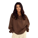 Versatile Sweater Plush Long Sleeve Blouse Women