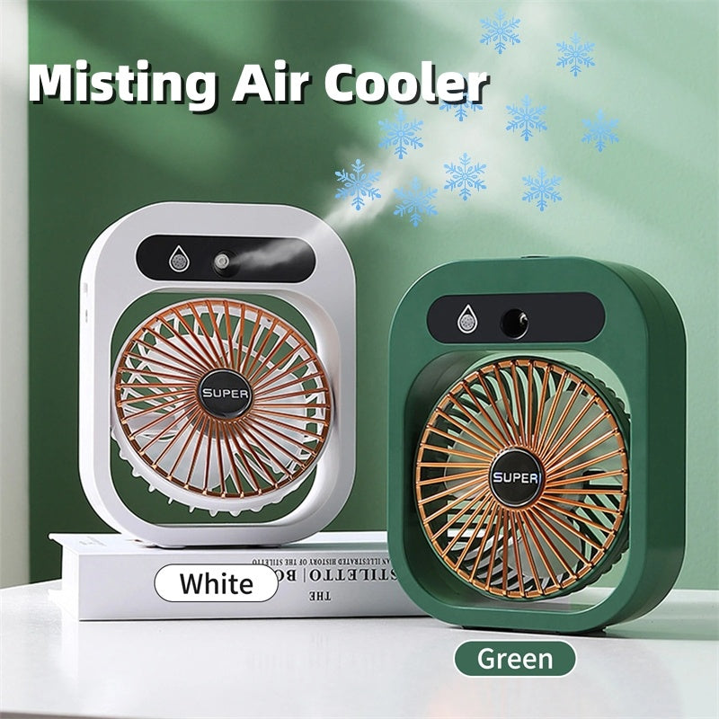 Air Conditioner Fan, Rechargeable USB Humidifier With 3 Speeds