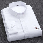 Men's 100% Cotton Oxford Shirt | Without pocket |BEGOGI SHOP | White