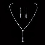 Silver Plated Crystal Bridal Jewelry Set | BEGOGI shop | 9 CHINA