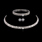Silver Plated Crystal Bridal Jewelry Set | BEGOGI shop | 5 CHINA
