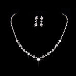 Silver Plated Crystal Bridal Jewelry Set | BEGOGI shop | 6 CHINA