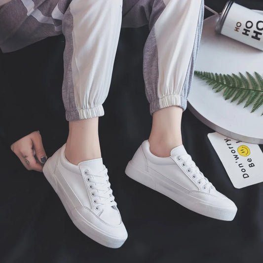 White shoes for women | casual shoes with laces |BEGOGI SHOP |