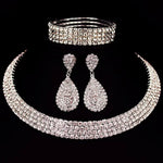 Classic Rhinestone Crystal Choker Necklace | BEGOGI shop | 4 layer