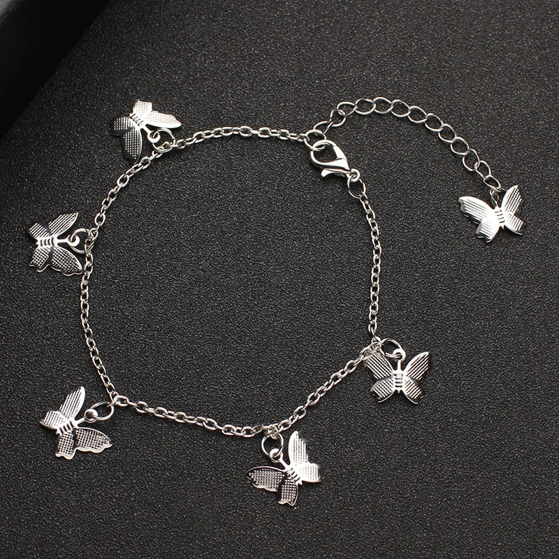 Crystal Butterfly Ankle Bracelet for Women | BEGOGI shop | s514yin5