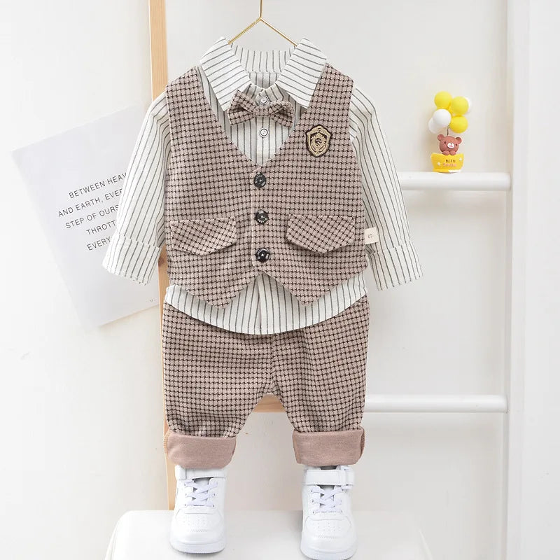 Men's clothing for children | Birthday party suit | BEGOGI SHOP | Khaki