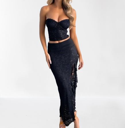 Transparent Lace Dresses for Women | long tight sleeveless dresses | elegant evening dresses | BEGOGI SHOP | Lace Dress 36