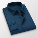 Men's dress shirts | Men's Long Sleeve Slim Formal Shirts | BEGOGI SHOP | lake blue