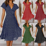 Long swing dress | Fashionable waist flowy dress |BEGOGI SHOP |