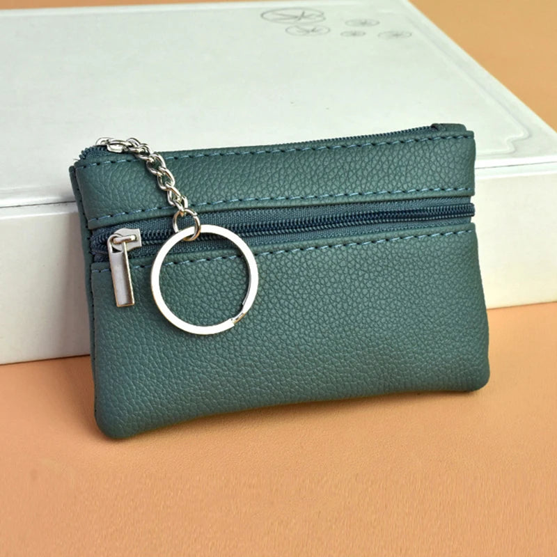 Small mini purse | Key case | Loose money bag |BEGOGI SHOP | blackish green
