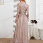 Long swing dress | Short sleeve with ruffles | waist flowy dress | BEGOGI SHOP |