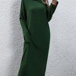 Long sleeve women's dress | Versatile knitted dress turtleneck dress | BEGOGI SHOP |