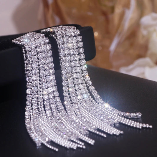 Classic Shiny Crystal Stud Earrings for Women | BEGOGI shop |