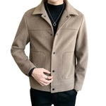 Men's Lapel Fashion Jacket | BEGOGI shop | Brown China