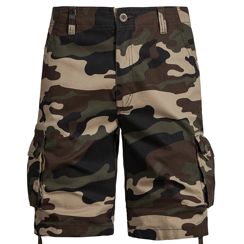 Men's Cargo Shorts | Casual summer shorts |BEGOGI SHOP | 002Khaki camo