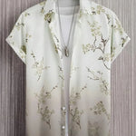 Men's Hawaiian Shirt Button-Down Lapel for Outdoors | BEGOGI shop | ESYJXC1860