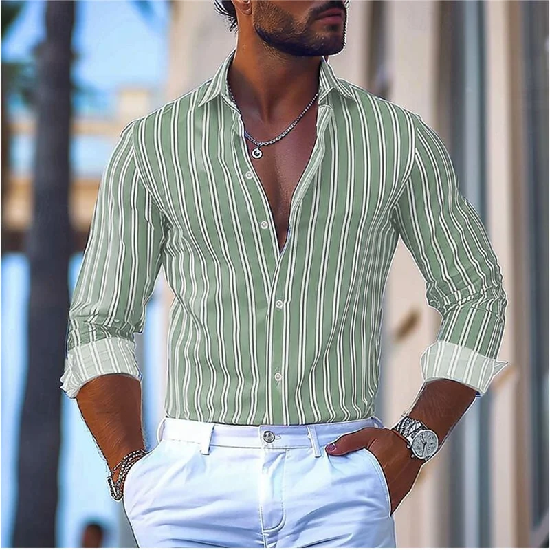 Men's formal shirt with lapel button | BEGOGI shop | WSOC7812