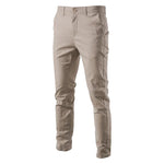Men's cotton pants | Men's Color Skinny Pants |BEGOGI SHOP | Khaki