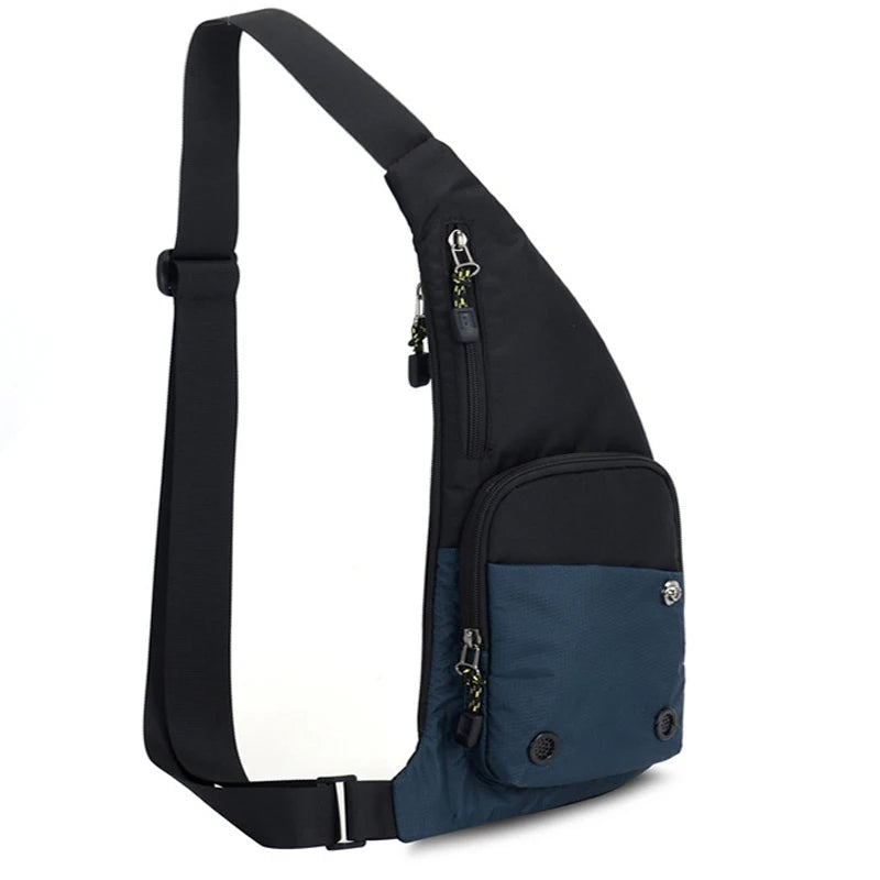 Crossbody bag for men | chest bag, men's Vintage leisure bag | BEGOGI SHOP| Dark Blue