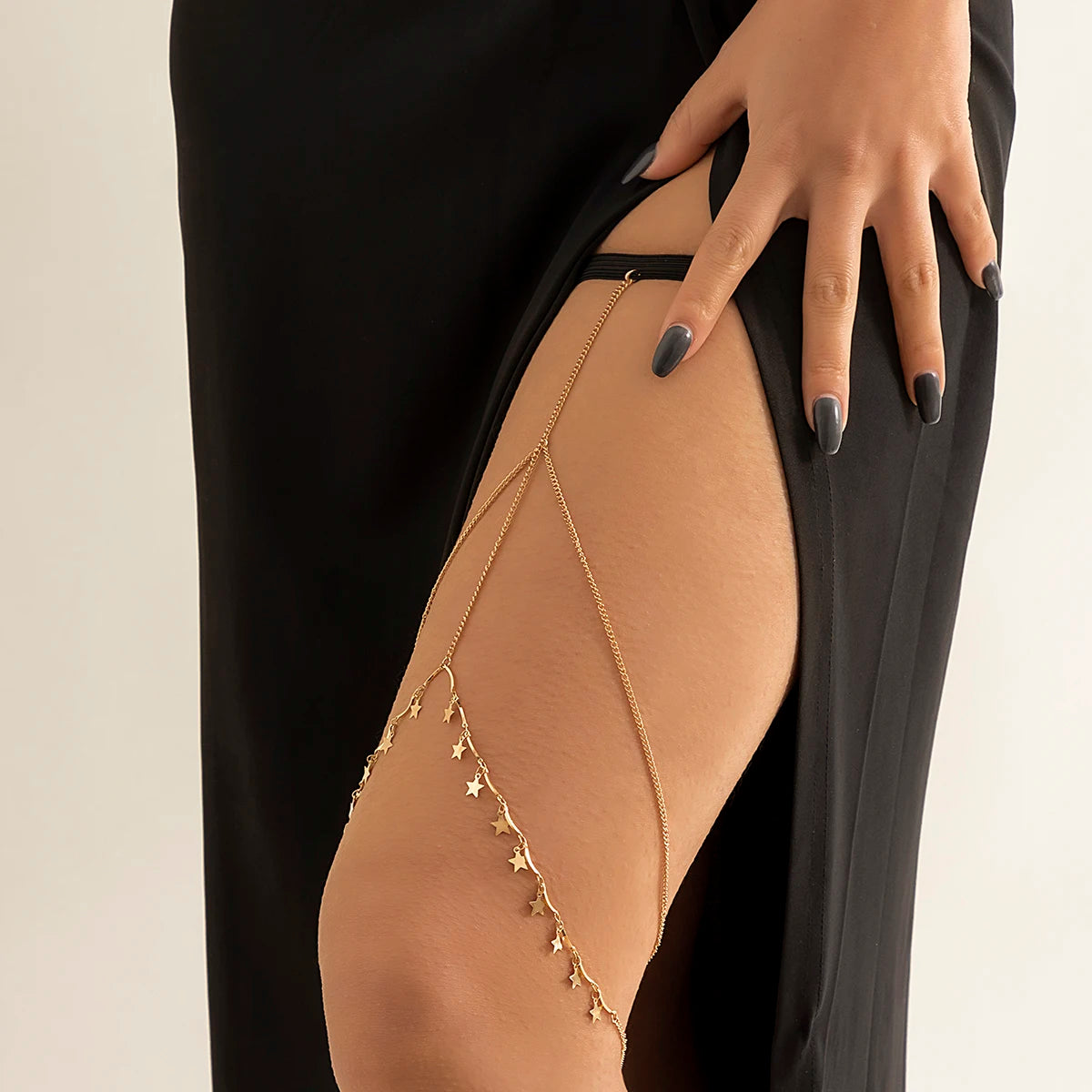 Pearl Leg Chain Women Simple | Elastic thigh chain | BEGOGI shop | JS00133