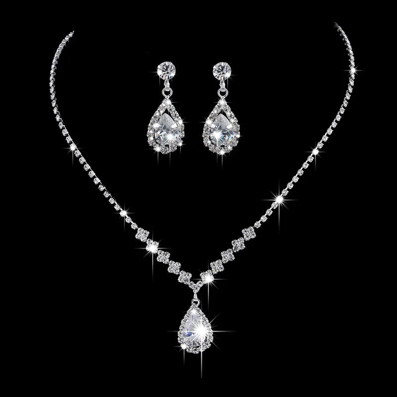 3 Pcs/Set Women Lady Necklace Earrings | BEGOGI shop| 8 CHINA