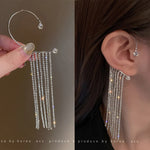 Long Tassel Earrings for Women | BEGOGI shop | 8-Silver