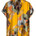 Men's Hawaiian Shirt Button-Down Lapel for Outdoors | BEGOGI shop | ESYJXC1863
