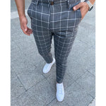 Men's Casual Plaid Pants | classic fashion |BEGOGI SHOP | Dark Grey