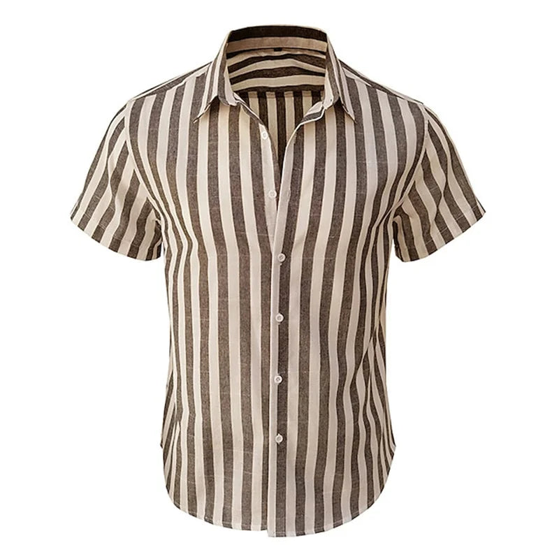 Vertical Stripes Men's Shirt | BEGOGI shop | ESYJXC444