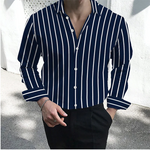 Men's formal shirt with lapel button | BEGOGI shop | WSOC784