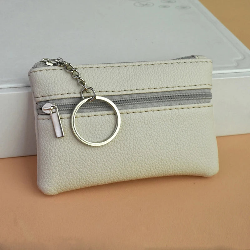 Small mini purse | Key case | Loose money bag |BEGOGI SHOP | WHITE