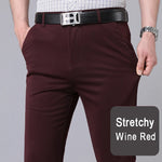 Elastic male pants | Quick suit pants| BEGOGI SHOP| TLK-Wine Red