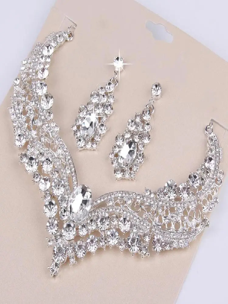 3 Pcs/Set Women Lady Necklace Earrings | BEGOGI shop| 1 CHINA