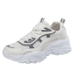 Chunky Sneakers for Women | casual white leather shoes | BEGOGI SHOP| Beige