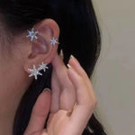 Silver Plated Metal Butterfly Ear Clips Without Piercing for Women | BEGOGI shop | 6 Silver left