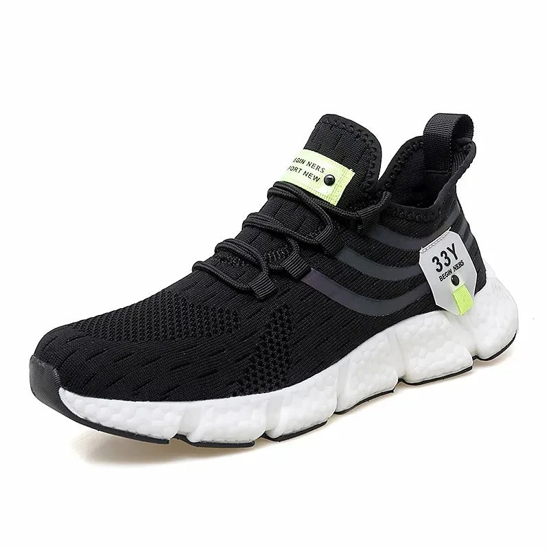 Breathable outdoor sneakers | Mens casual shoes | Light shoes |BEGOGI SHOP | Black White