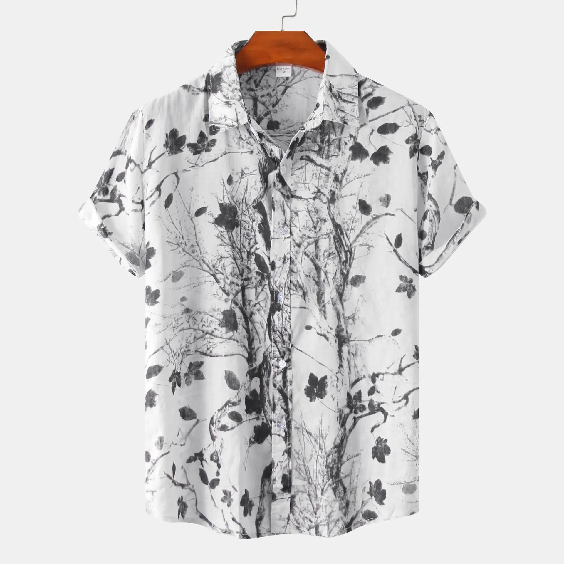 Men's Hawaiian Shirt Button-Down Lapel for Outdoors | BEGOGI shop | ES823M20230515D