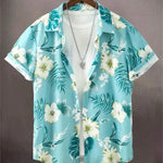 Men's Hawaiian Shirt Button-Down Lapel for Outdoors | BEGOGI shop | ESYJXC1864