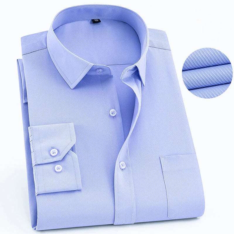 Men's Business Casual Long Sleeve Shirt |BEGOGI SHOP | Pure Purple
