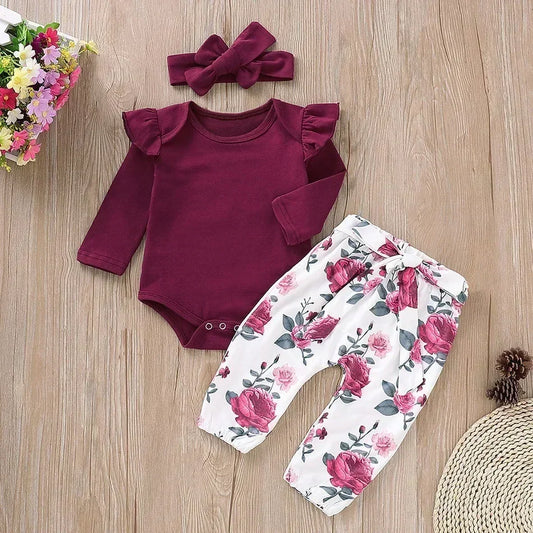 Printed top with big bow | Floral clothing | little girl suit |BEGOGI SHOP | forest green